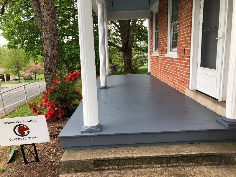exterior painting porch painting project